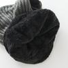 Women's Pullover Stripe One Piece Plush Thickened Riding Ear Protector Knitted Warm Hat
