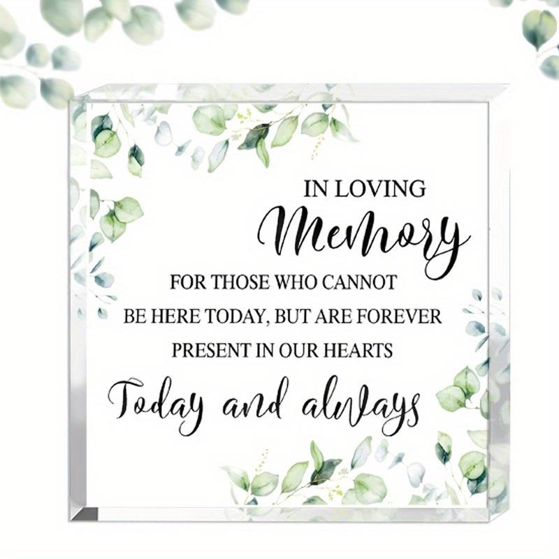 

Wedding Memorial Sign - In Loving Memory Acrylic Centerpiece for Ceremonies & Anniversaries чистый