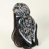 New 90*90cm Leopard Print Luxury Brand Square Silk for Women Foulard Satin Bandana Summer Soft Neckerchief Beach Hair Scarves