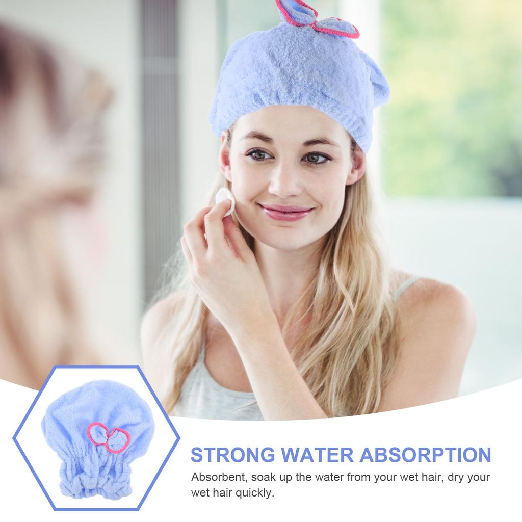 Waterproof Dry Hair Cap Plopping Towel Curly Elastic Shower Absorb Kids Child Caps