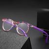 Fashion Colorful Double Beam Frame Frames Reading Glasses New Vintage Round Frame Anti Blue Light Presbyopia Glasses for Women