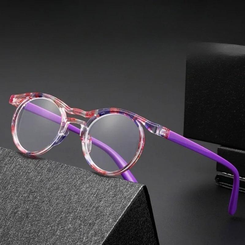 Fashion Colorful Double Beam Frame Frames Reading Glasses New Vintage Round Frame Anti Blue Light Presbyopia Glasses for Women
