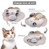 Plush Winter Cat Tunnel Bed - Warm, Foldable Pet Nest