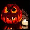 Pumpa Figur Staty Harts Pumpa Figur Ornament Halloween Dekoration För Bordsyta Hyllor Och Festivalgåvor