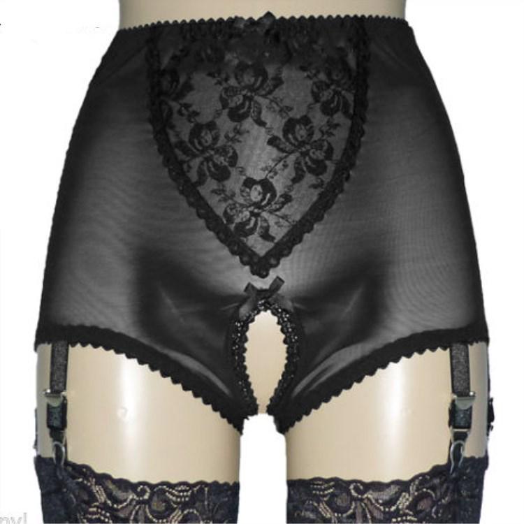 Women's Non-Slip Lace Stockings & Garter Belt Set