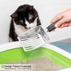 Cat Litter Scoop - Metal Medium Cat Litter Scoop-Sturdy Mesh Scooper - Mesh Shovel-Easy To Clean - Suitable for Cat Litter Box - Light Black
