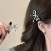 Metal Bowknot Heart  Barrettes Hairpin Women Elegant Side Bangs Duckbill Clip Women Girls Hairclip Hair Accessories