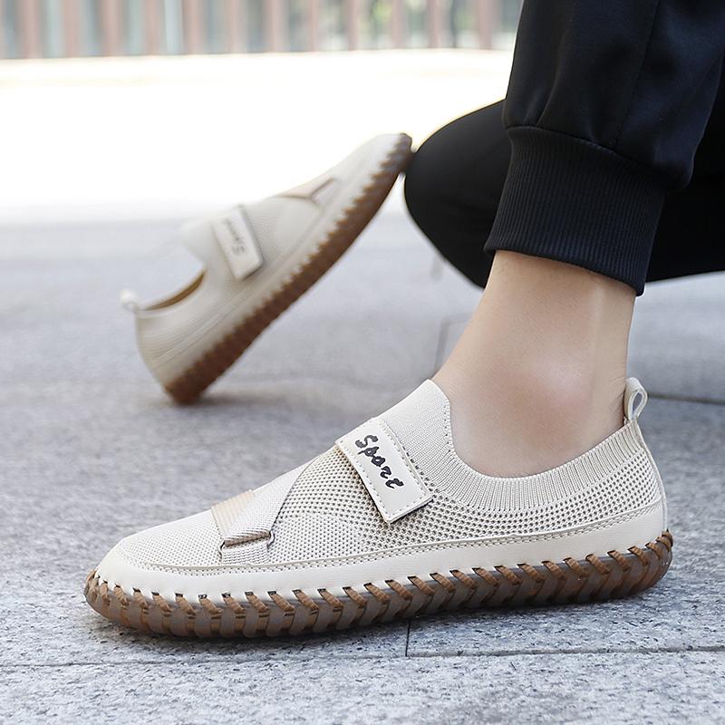 Fashion 2025 Men's Breathable Mesh Loafers Casual Slip-On Shoes Lightweight Walking Shoes Comfortable Male Flats Summer Loafers for Men