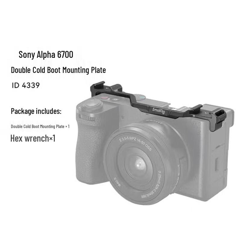 

SmallRig Camera Cage for Sony A6700 with Dual Cold Shoe