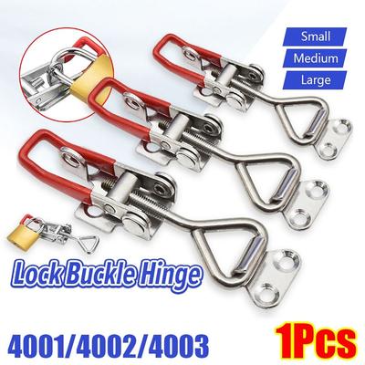 1Pcs Quick Release Lock Buckle Hinge Toolbox Case 4001/4002/4003 Toggle Latch Clamp Adjustable Push Pull Catch Clasp