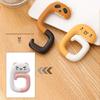 Cute Portable Bag Hook Animal Plastic Table Hook Purse Handbag Travel Bag Organizer Holder Office Decor Plastic Desk Side Hooks