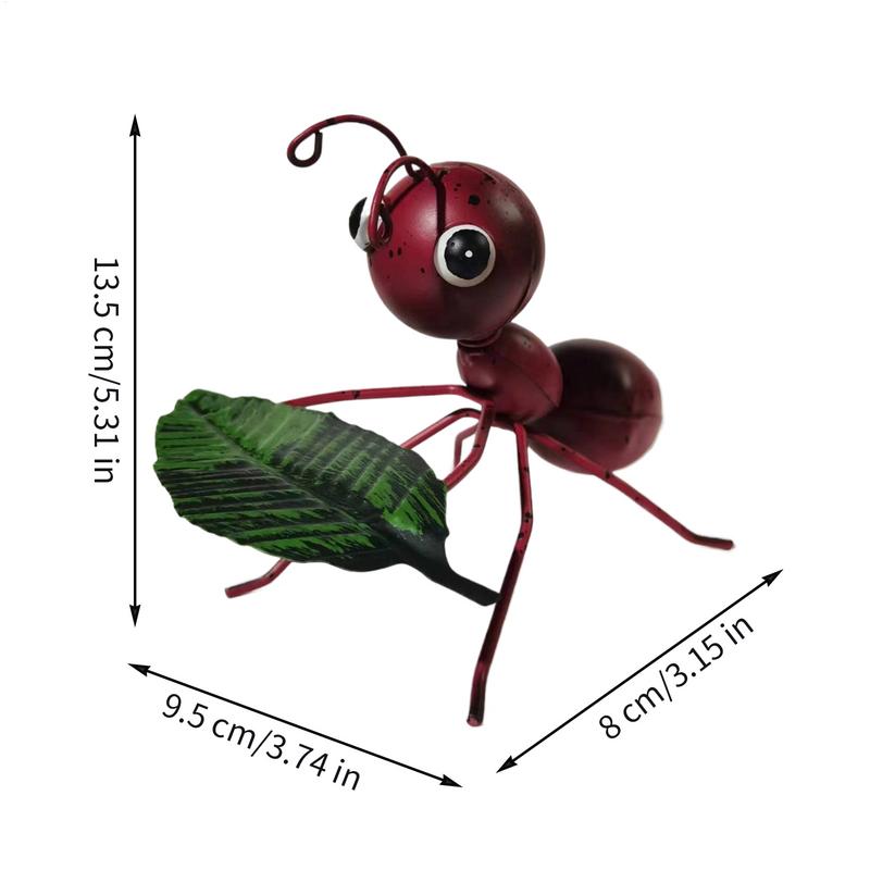 Garden Decor Ants Metal Ants Gardening Ornaments Yard Metal Art Backyard Lawn Stakes Decor Ants Garden Iron Crafts