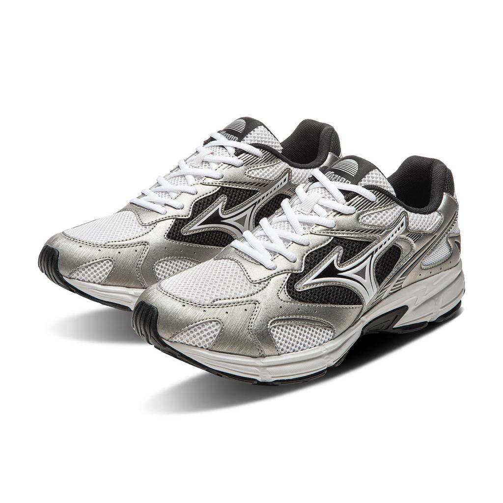 Mizuno Speed 2K Retro Sports Comfortable Breathable Versatile Low-Top Running Shoes Unisex Sneaker Black Silver D1GH252904
