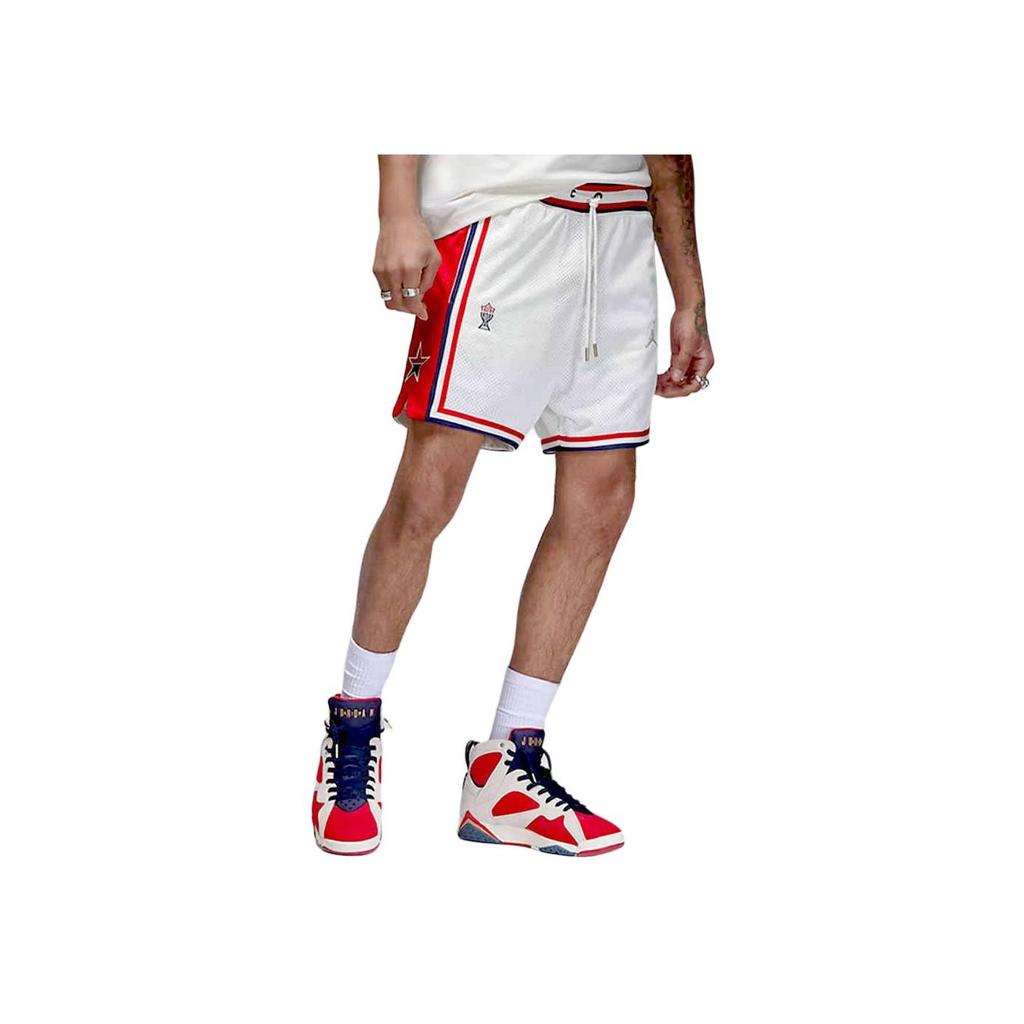 Jordan Trophy Room Collaboration Pattern Print Breathable Sports Basketball Casual Shorts Unisex Bottoms White Orange DR2957-133