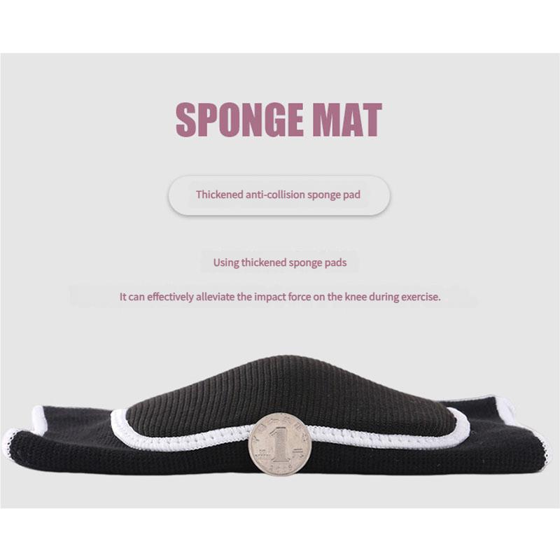 Breathable Sports Knee Pads Sponge Padding Universal Fit for Basketball Cycling Yoga Joint Protection Men Women