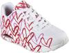 Кроссовки Skechers x JGoldcrown: Uno - Spread the Love Uno Spread the Love (155507) белый/розовый