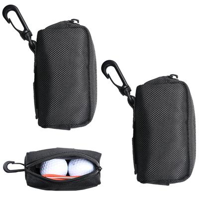 Kasanidika Palla da Golf Palla da Golf Contiene 2 Golf Include Attacco Facile e Include Tee Custodia Nera, Custodia, Palline, Moschettone, Stacco, Leggero,