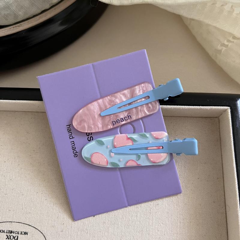 2Pcs Invisible Hair Clips Sweet Cute Bangs Side Clips Women Fashion Daily Party Casual Hair Accessories Gifts