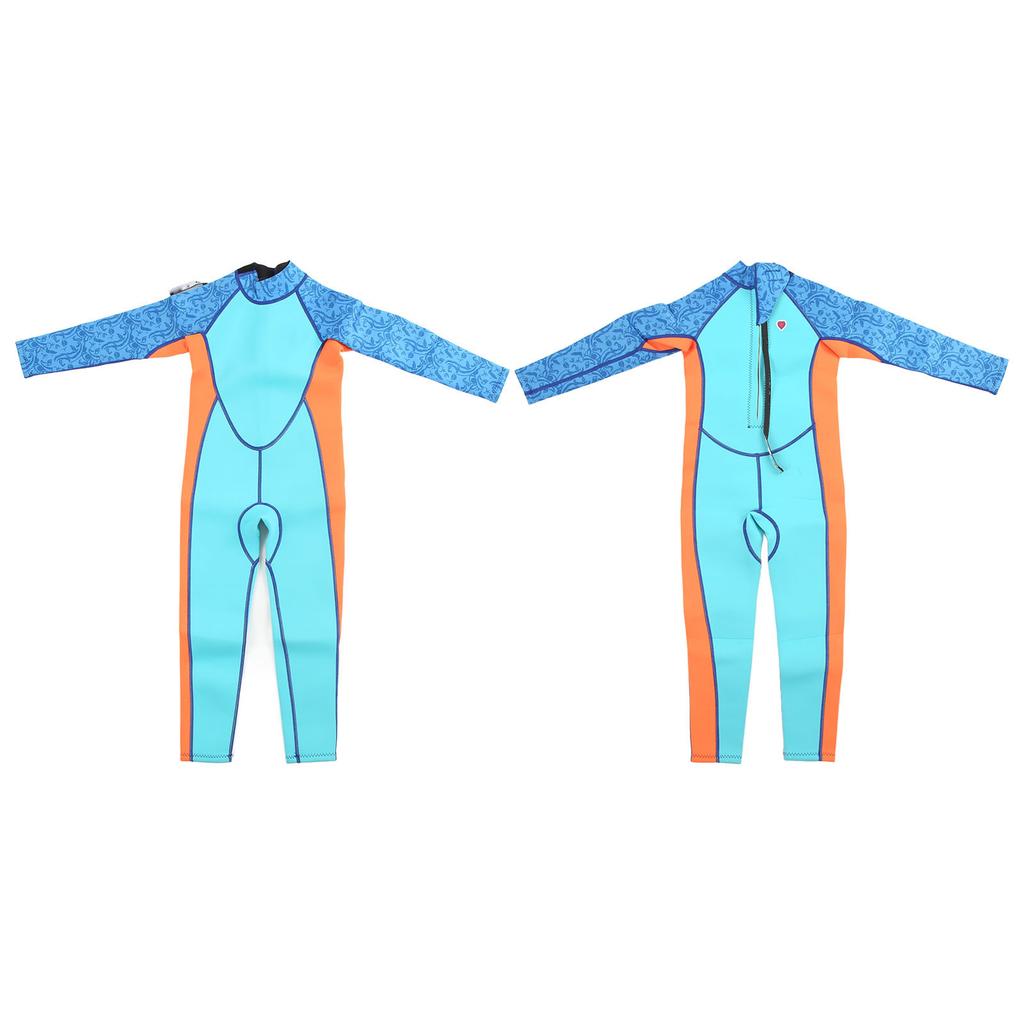 Kids Wetsuit Warm Sun Protection Long Sleeve 2.5mm Neoprene Toddler Surfing Wetsuit for Girls Boys Swimming Diving Snorkeling Size 8