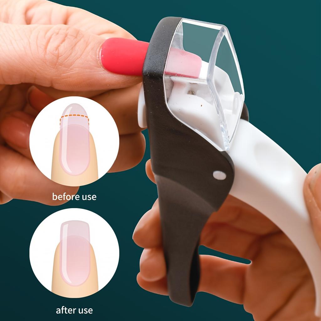 1 peça Cortador de Unhas Anti-Salpicos Atualizado, Extensão de Unhas Francesas em Forma de U DIY Aparador de Unhas, Ferramenta de Cuidados com as Unhas para Manutenção dos Pés, Mãos e Unhas