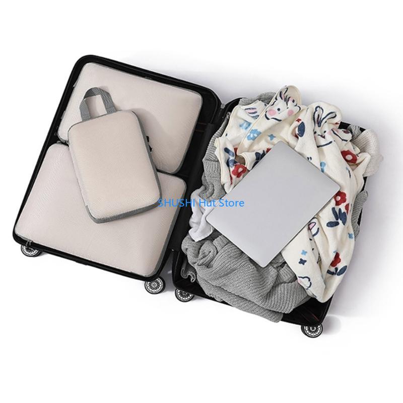 Packing Cubes for Suitcases 8Pcs Luggage Organizers Bags for Travel Waterproof Packing Cube Storage Bags for Suitcases D57B