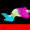 Multicolors Belly Dancing Fan Gradient Color Square Dancing Practice Dancer Tool  Dance Accessories