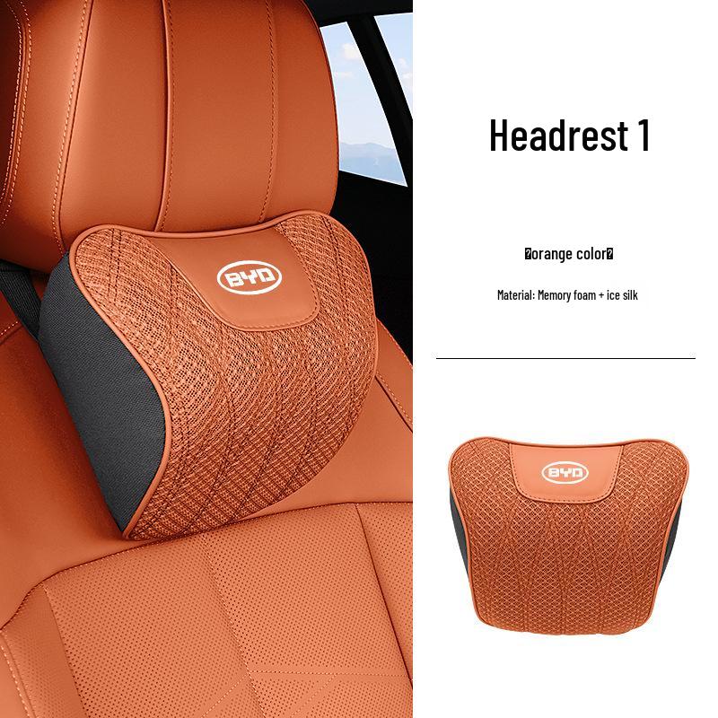 BYD Autokopfstütze Lendenwirbelstütze & Eis-Seiden-Sitzkissen für Qin, Yuan, Han, Song PLUS, dmi Tang DM & Champion Edition EV