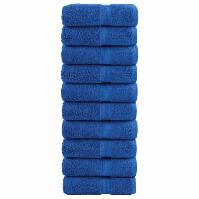 VidaXL Serviettes d'invité de Qualité Supérieure 10 pcs, Draps de Bain, Essuie-mains, Serviette de Visage Salle de Bain, 137184