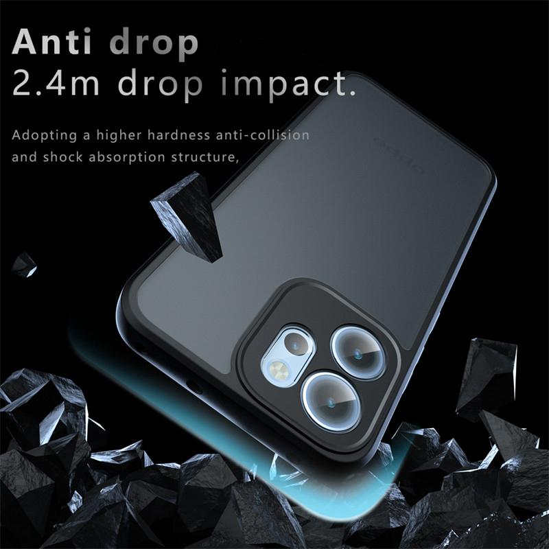 For OPPO Reno14 F Case OPPO Reno14 F Cover Soft TPU Frame PC Matte Durable Bumper Protective Phone Cases On OPPO Reno 14F Funda