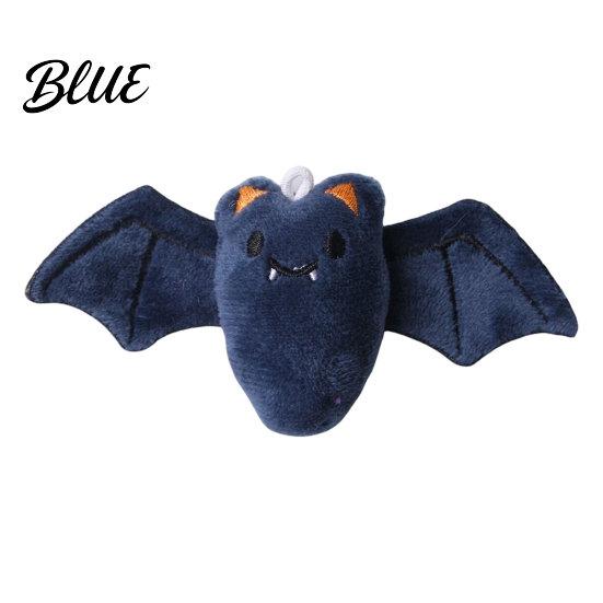 Plush Cat Toy Halloween Theme Toy Soft Ghost Bat Pumpkin Cute Holiday Pet Photography Props Stuffed Chew for Indoor Cats Boredom Relief