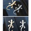 Sticker Creativo Lucertola Geco per Auto Emblema Metallo 3D Badge Styling Auto Moto Sticker Decalcomanie Decorazione Animale Accessori Auto