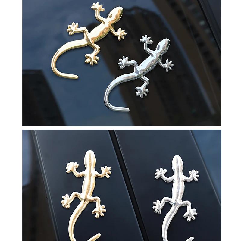 Sticker Creativo Lucertola Geco per Auto Emblema Metallo 3D Badge Styling Auto Moto Sticker Decalcomanie Decorazione Animale Accessori Auto
