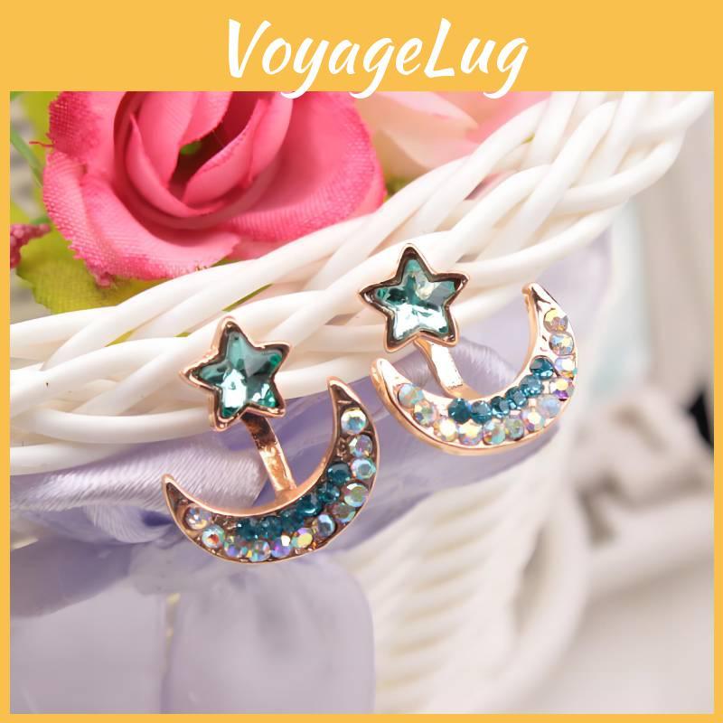 Stunning 2019 New Korean Style Star And Moon Alloy Earrings For Vintage Fashion Lovers