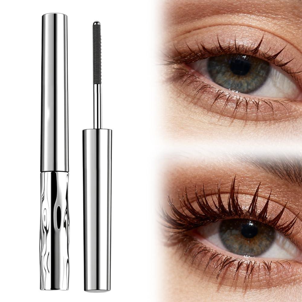 Eyelash Primer,Tubular Eyelash Primer,Waterproof Long Curling Mascara,Volumizing Mascara for Daily Makeup, Natural And Non-Smudged (Brown) коричневый