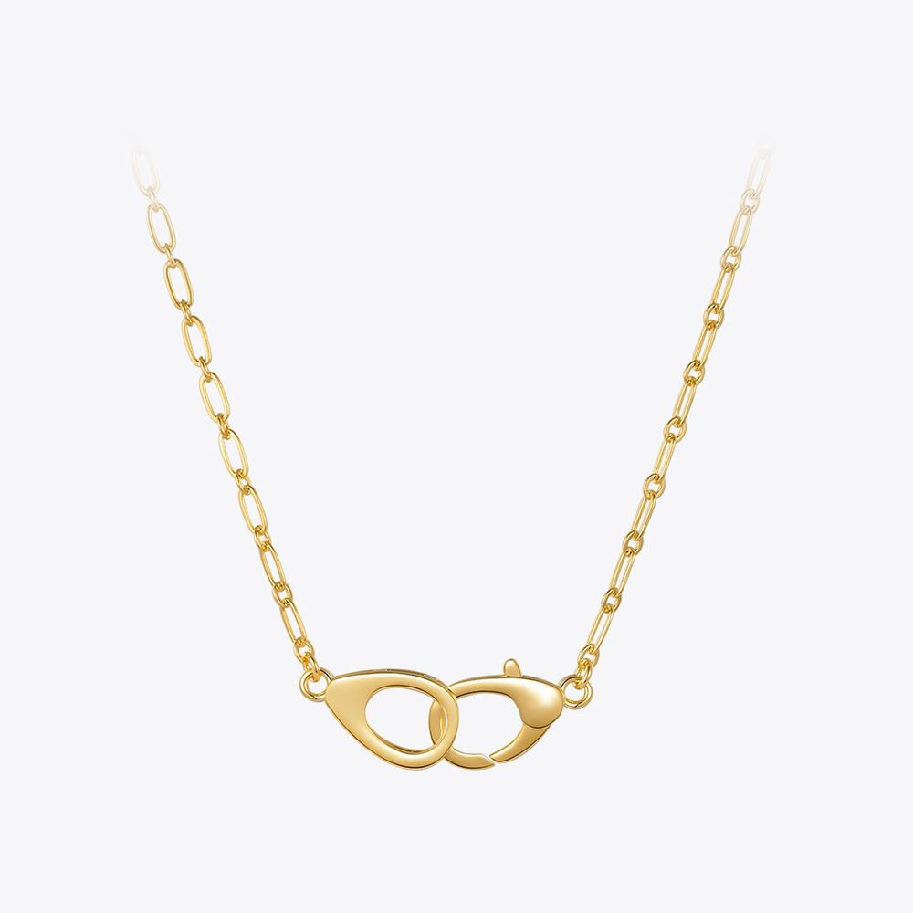 Fashion Goth Lobster Clasp Pendant Necklace For Women Gold Color Necklaces Party Fashion Jewelry