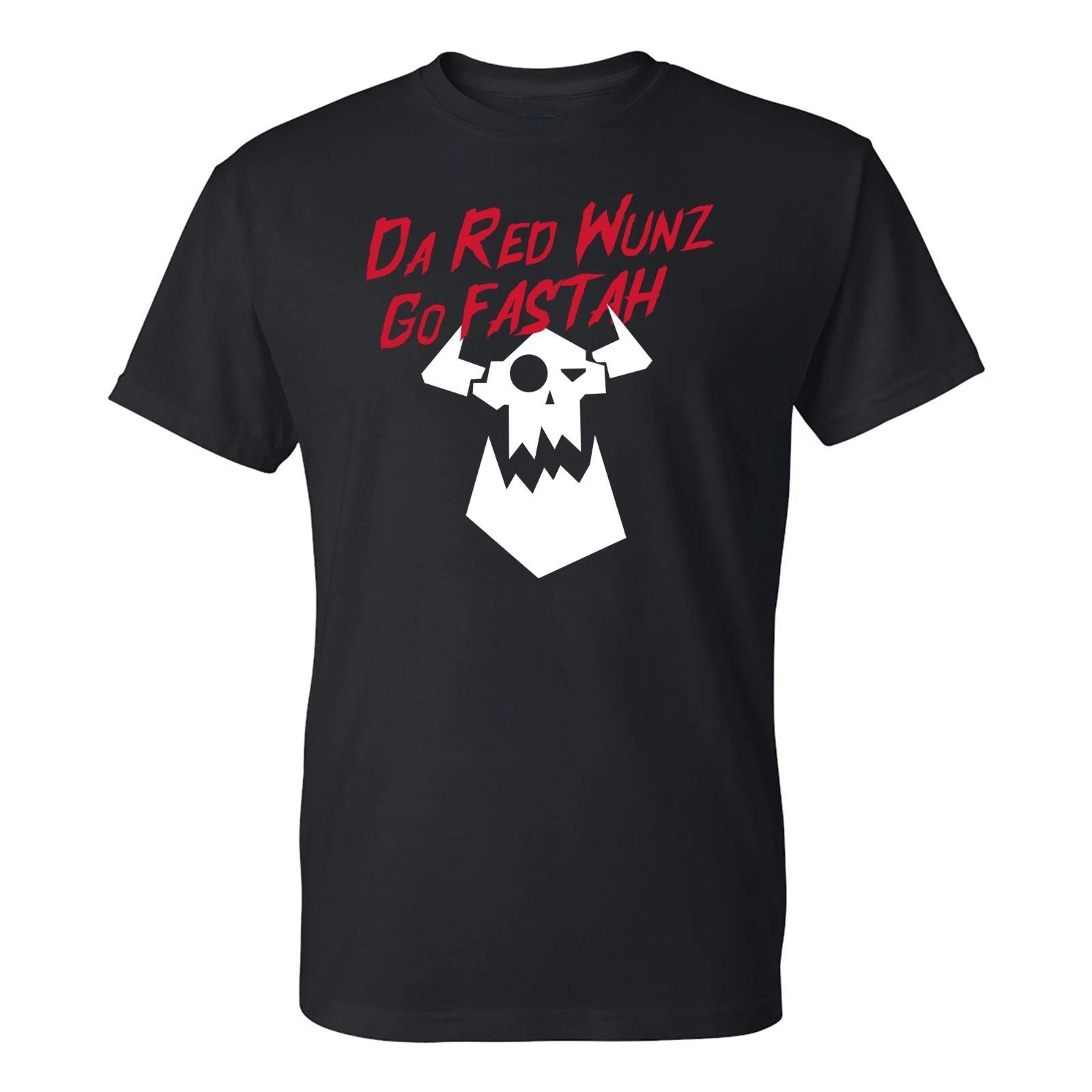

UGP Campus Apparel Da Red Wunz Go Fastah - Miniature War Gaming Orks T-Shirt L
