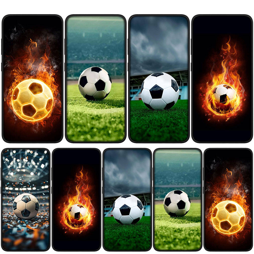 Cover for iPhone 17 16 15 Xiaomi Poco Redmi Note 14 13 12 11 Pro Max Samsung Galaxy S25 S24 S23 OPPO Huawei Cool Soccer Play Football Match Phone Case