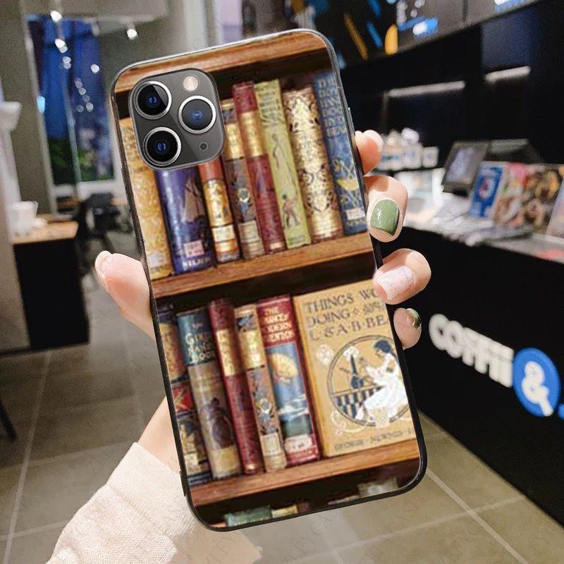 Library Books Card Phone Cover For Iphone 12pro 13pro 11pro Max 5s SE 2020 6splus 7 8plus X Xr Xsmax 12mini 13mini Cases Coque