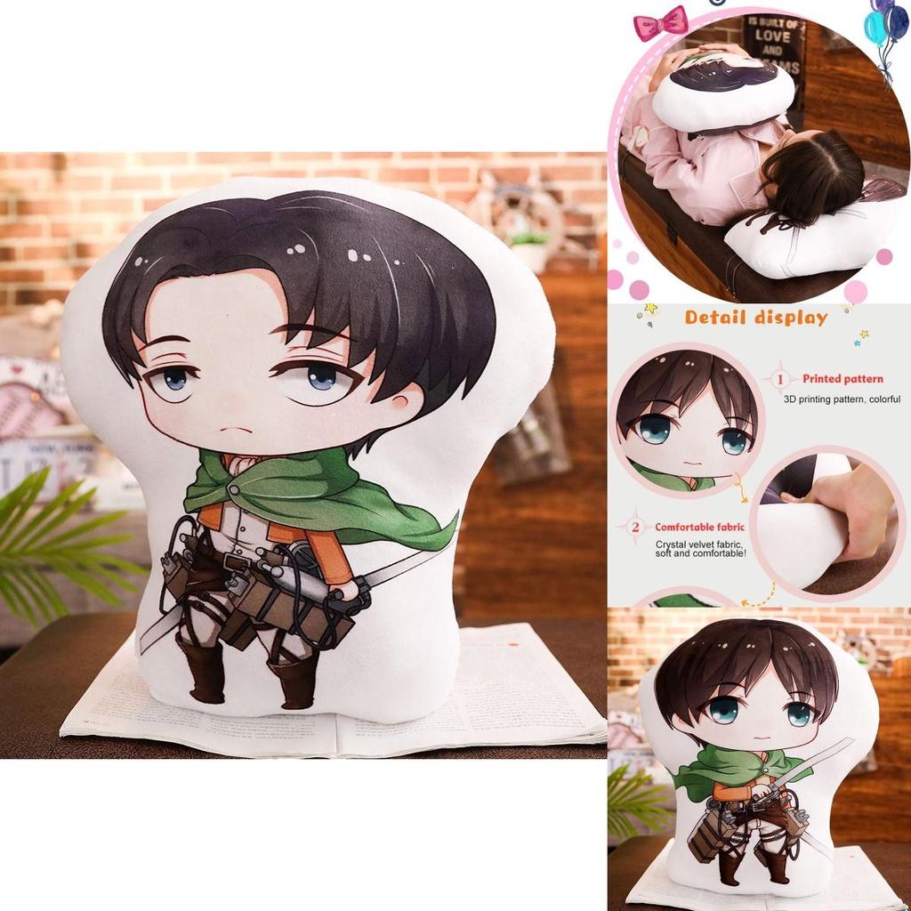On Titan Attack Manga Peripheral Plush Doll Eren Mikas Cushion Toys Stuffed