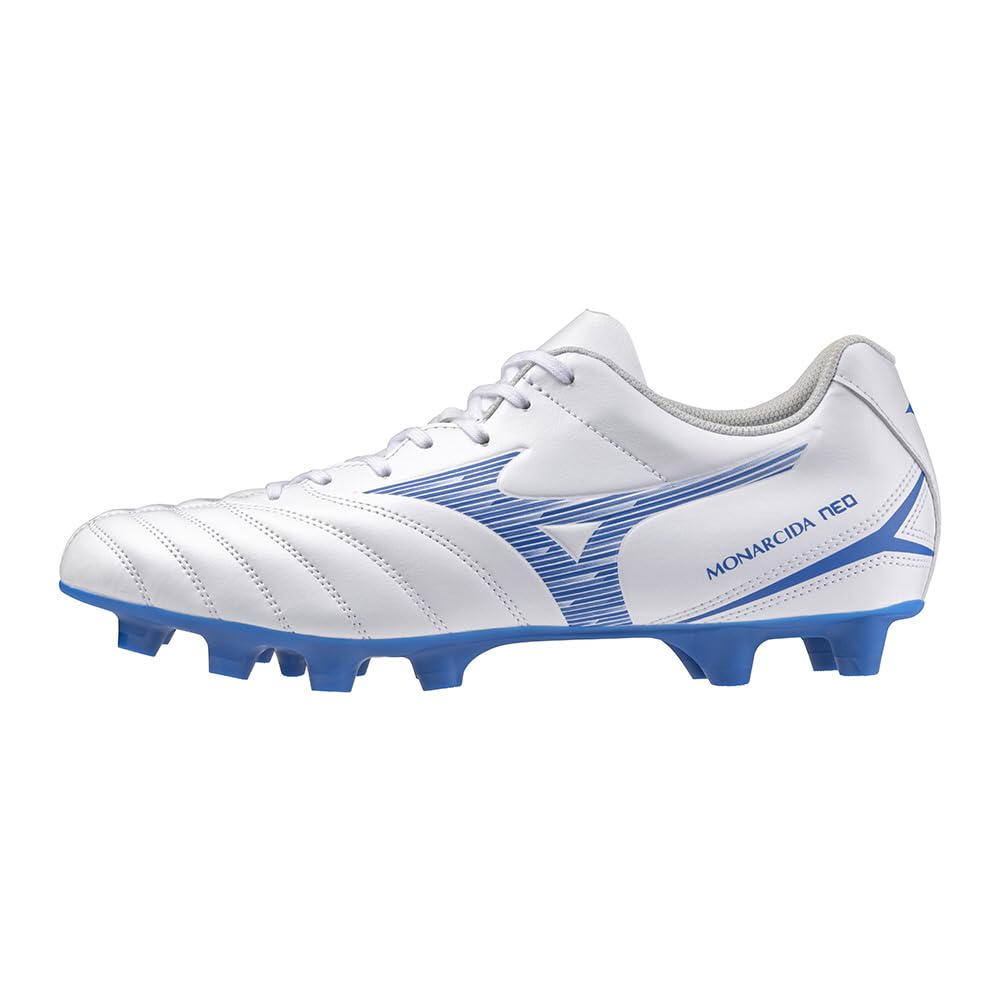 

Mizuno Футбольные бутсы Monarcida NEO 3 SELECT, белые x 3E, футбол, широкие, легкие, синие, 27.0 см,