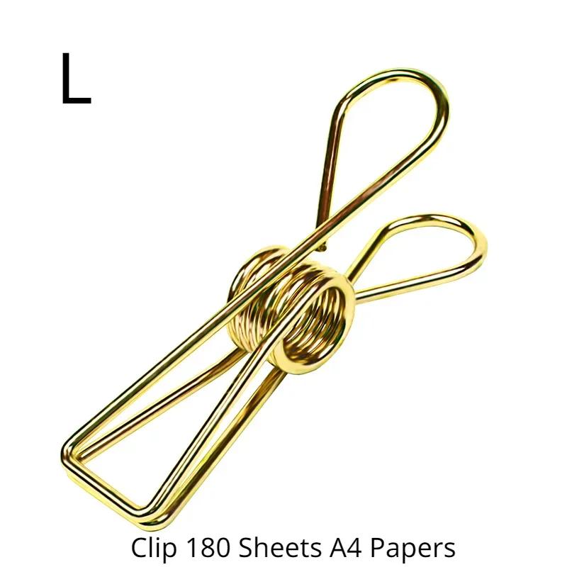 2 teile/satz Metall Binder Clip Büro Schule Schreibwaren Papier Clips Datei Dokument Management Clips Organizer