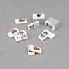 Non-Toxic Moc 10Pcs Printed 3069 1X2 Poker Clown Cards Pattern Building Blocks Plum Blossom Ghost Bricks Particle Educational Toys Gifts