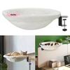 Comfortable Soft Round Cat Desk Bed Table Mount Round Cat Perch with Pet Mat for Office Work Desktop Cat's Nest for Cats