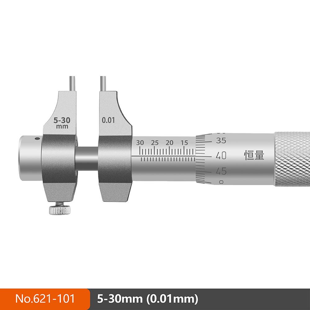 

Высокоточный механический микрометр внутреннего диаметра 5-30 25-50 50-75 75-100 мм Двухточечный микрометр внутреннего отверстия Разрешение 0,01 мм