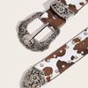 Vintage Rivet Waist Belt Gothic Y2k Waist Belt Fashion Leopard Print Belt  Party