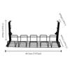 Sturdy Metal Cable Management Tray Space Saving Desk Wire Organizer  Office