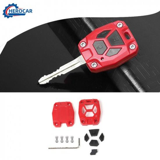 

Car Key Fob Protector Cover Case Shell Trim Accessories for 4Runner 2010+ Red