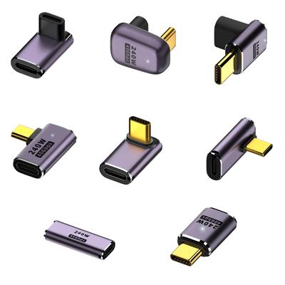 High-performance Type C Female To Type C Male 40Gbps Fast Data Adapter Converter Charging Adapters Aluminum Alloy