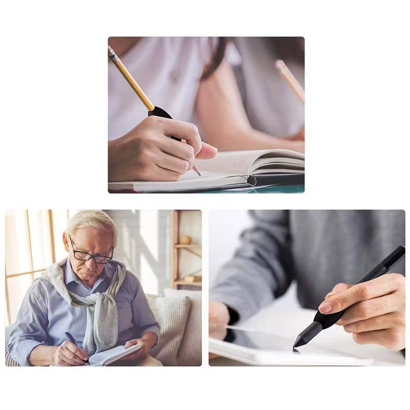 3/6 Pezzi Impugnature Morbide in Schiuma Per Penne e Matite, Supporto per Matita per Esercitazione di Scrittura, Impugnatura Ammortizzata per Scrittura a Mano, Disegno, Ergonomico
