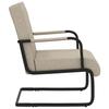 Cantilever Chair Light Gray Faux Leather